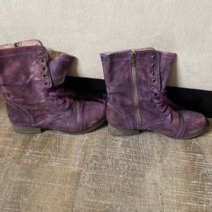 Steve Madden Leather combat boots